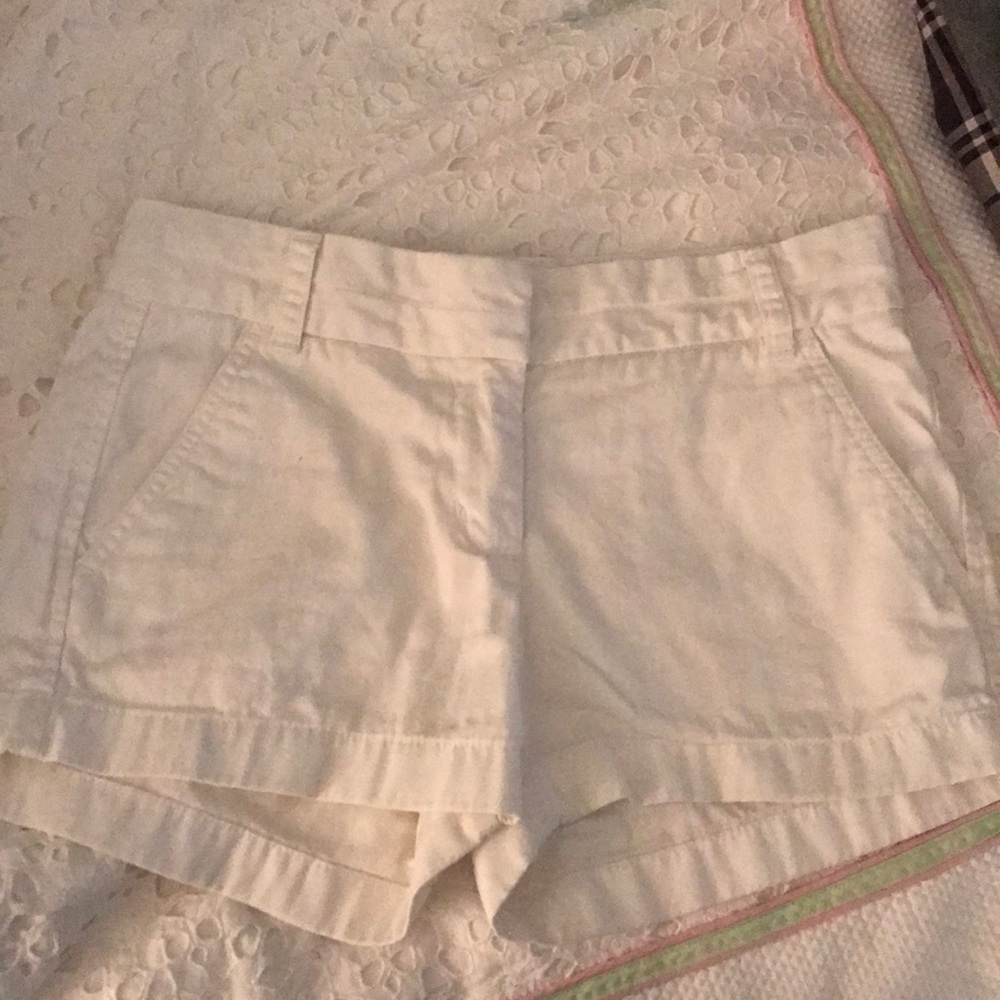 Jcrew chino shorts white